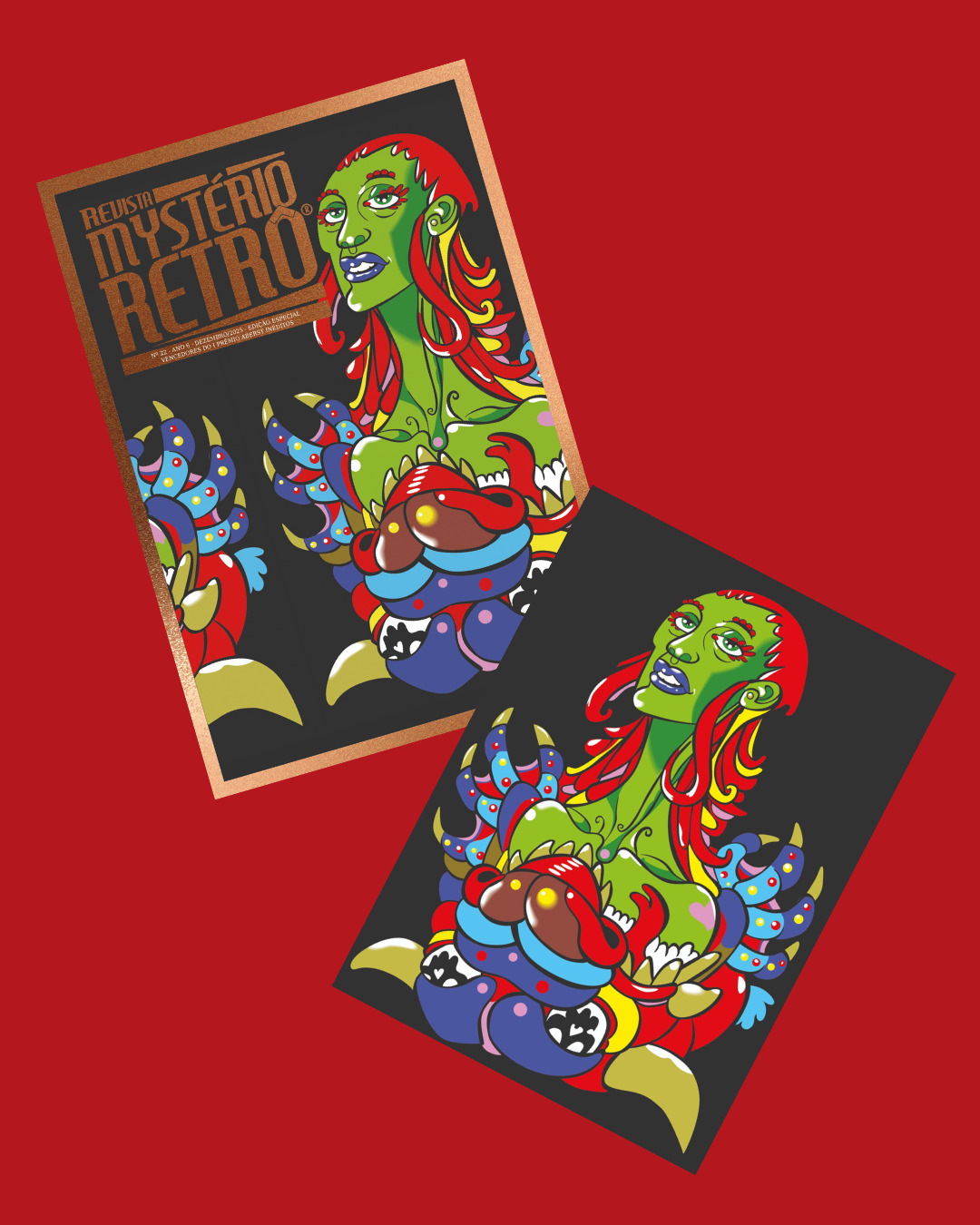 Card preto + Revista Mystério Retrô 22