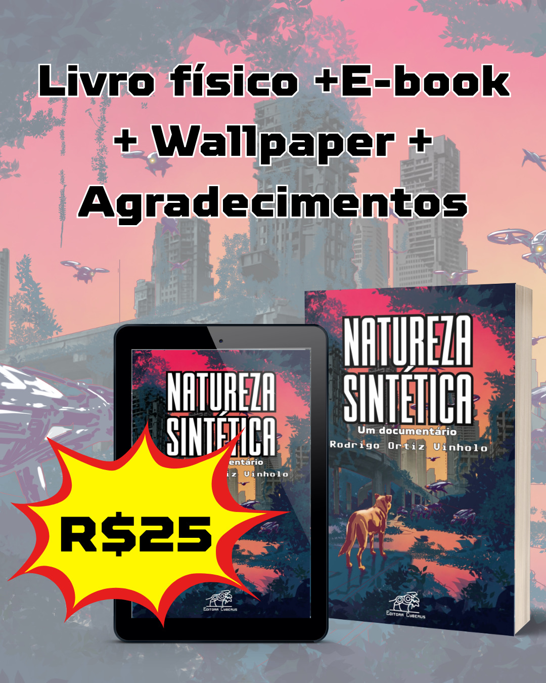 Livro físico + e-book + wallpaper