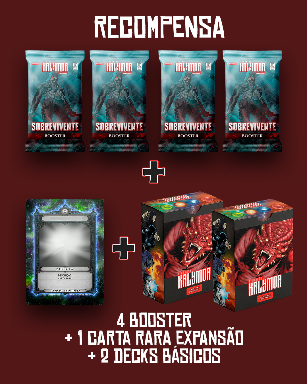 EXPANSÃO "SOBREVIVENTE" + 2 DECKS BÁSICOS