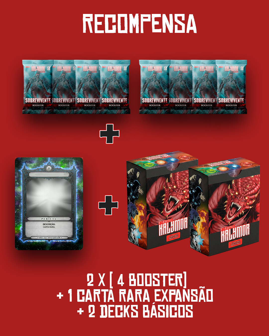 2 EXPANSÕES " SOBREVIVENTE " + 2 DECKS BÁSICOS