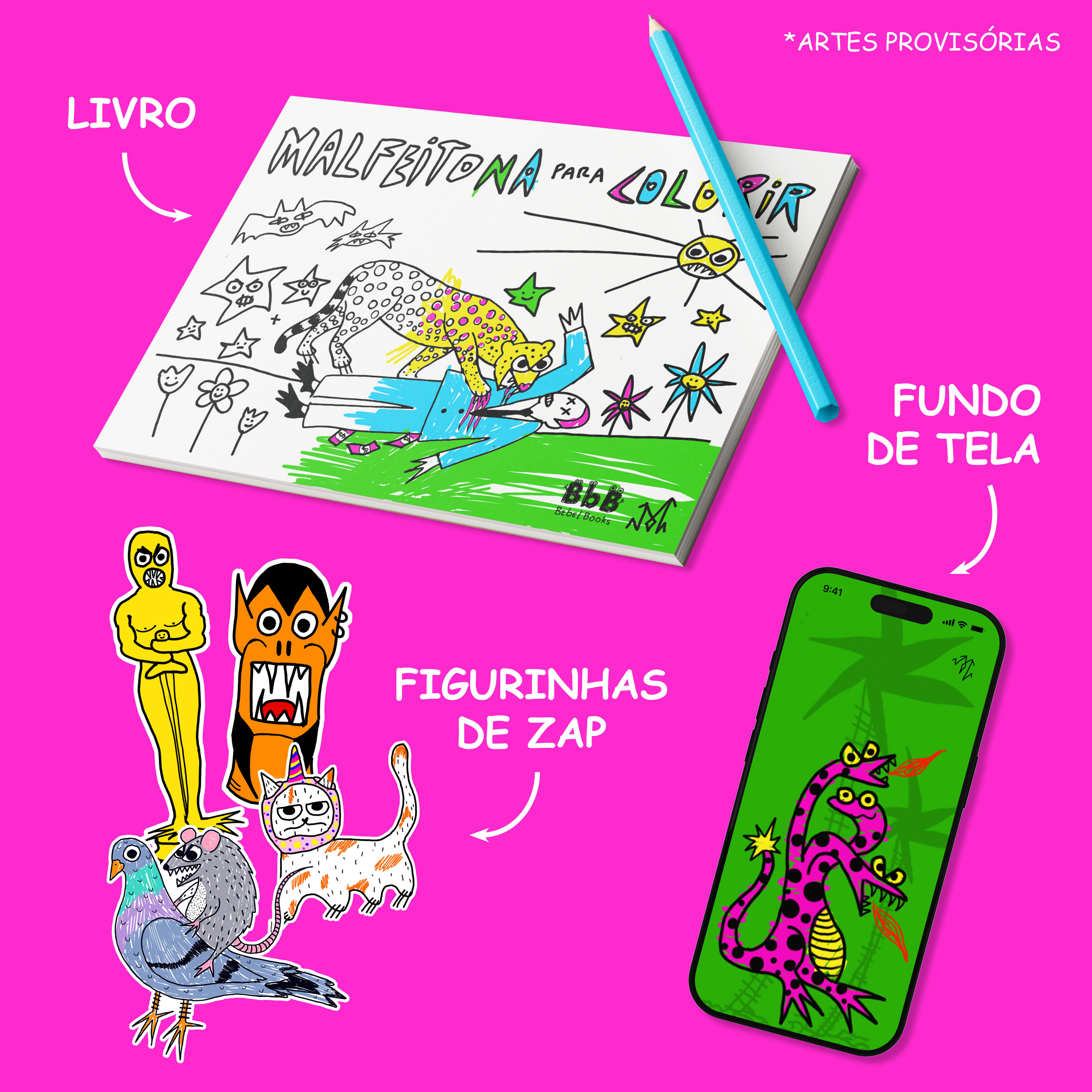MALFEITINHO: LIVRO + brindes digitais + brindes de meta