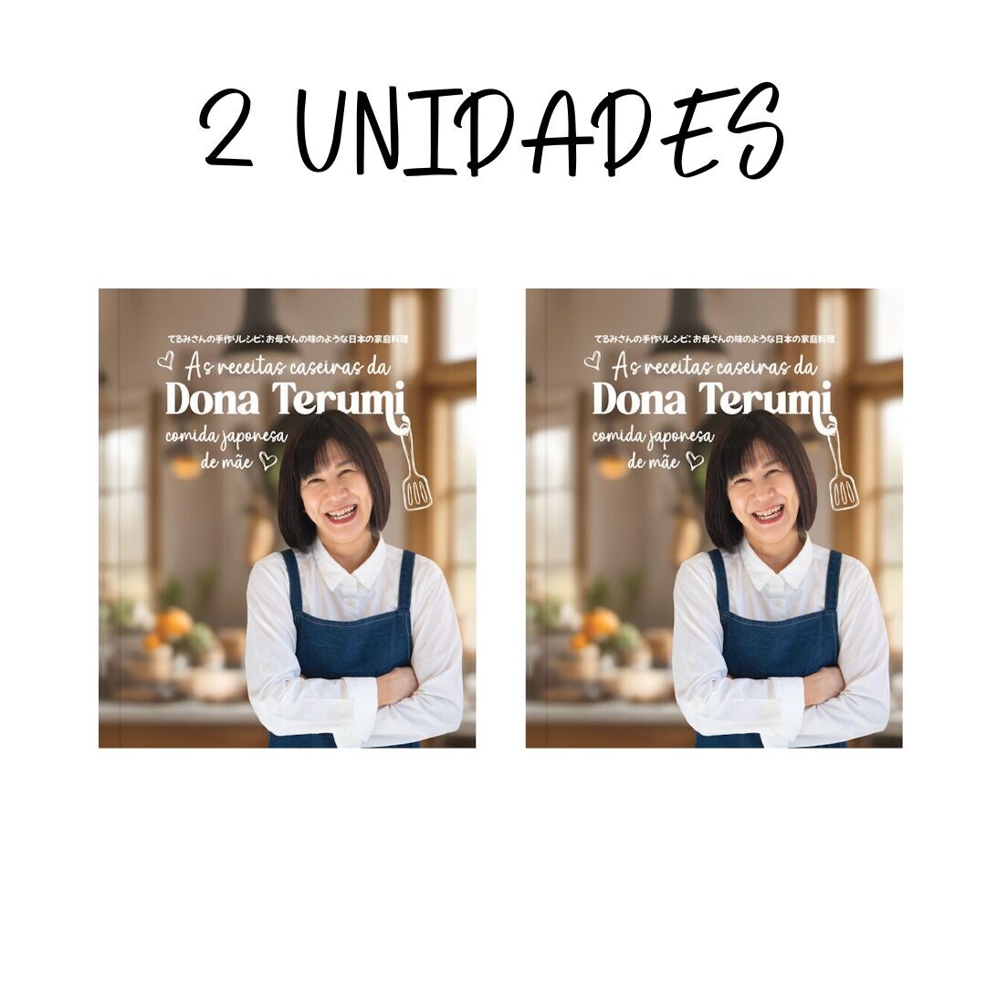 - 2 unidades - Livro Receitas da Dona Terumi
