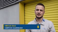 Imagem do vídeo de depoimento de Mibzar Dias, funcionário Tudo Bônus sobre o GuardeAqui