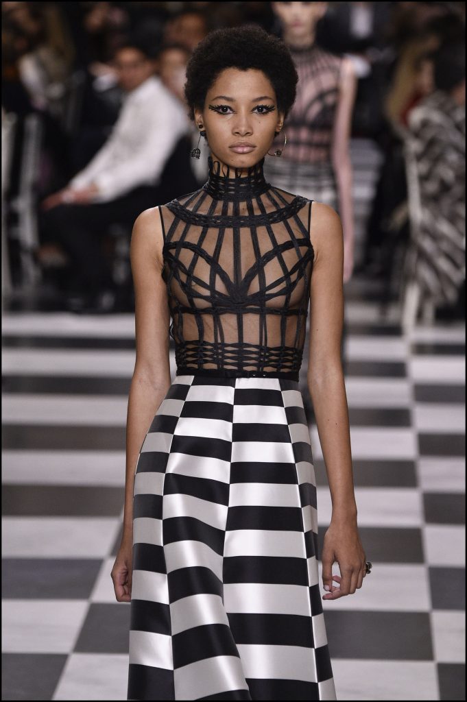 Lineisy Montero - Défilé de mode Christian Dior Haute-Couture printemps-été 2018 à Paris, le 22 janvier 2018. Christian Dior fashion show Haute-Couture S/S 2018 in Paris, on January 22nd 2018.