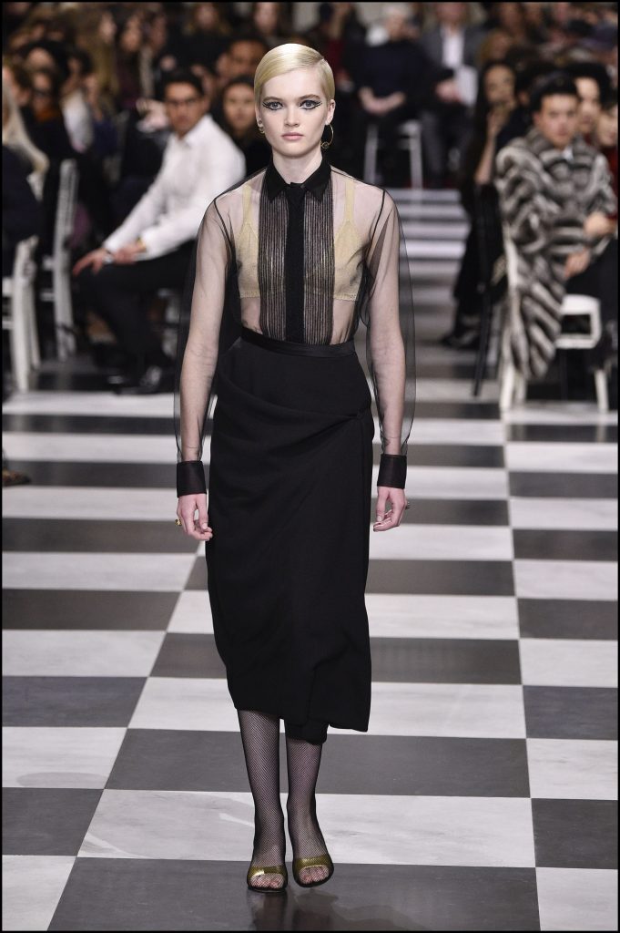 Las transparencias, un infaltable para Dior