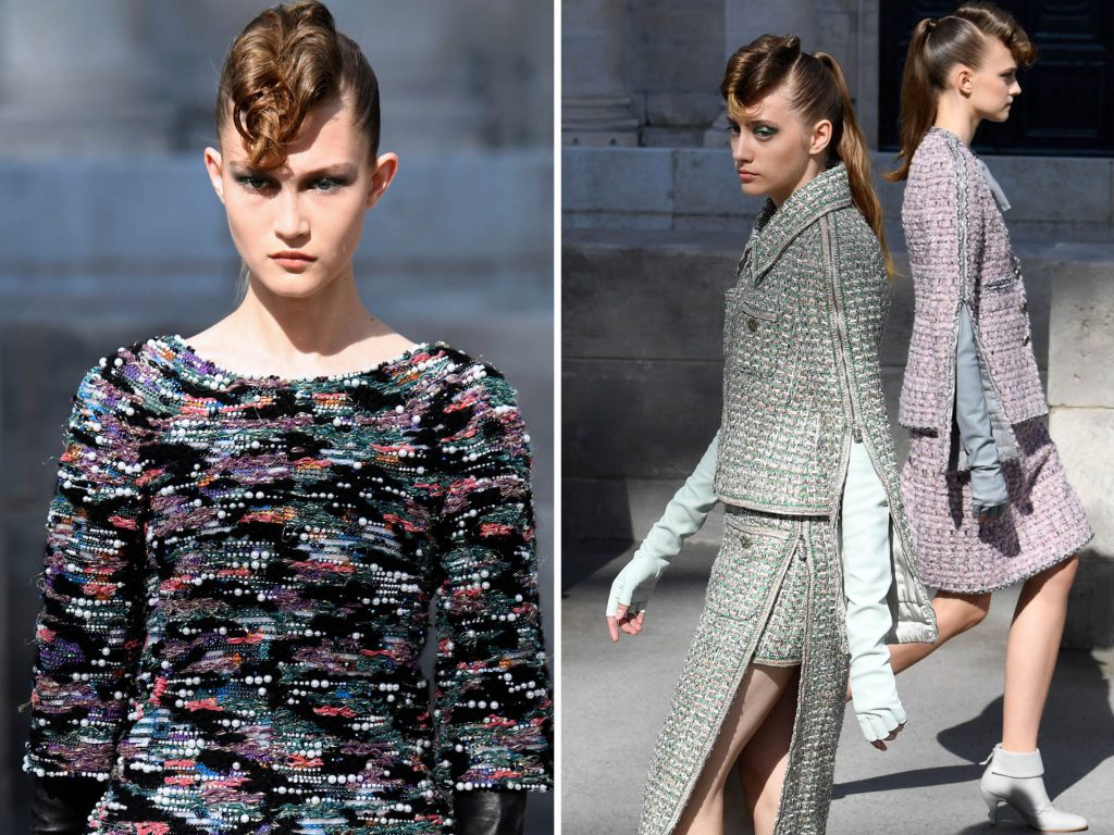El tweed siempre presenta en la pasarela de Chanel