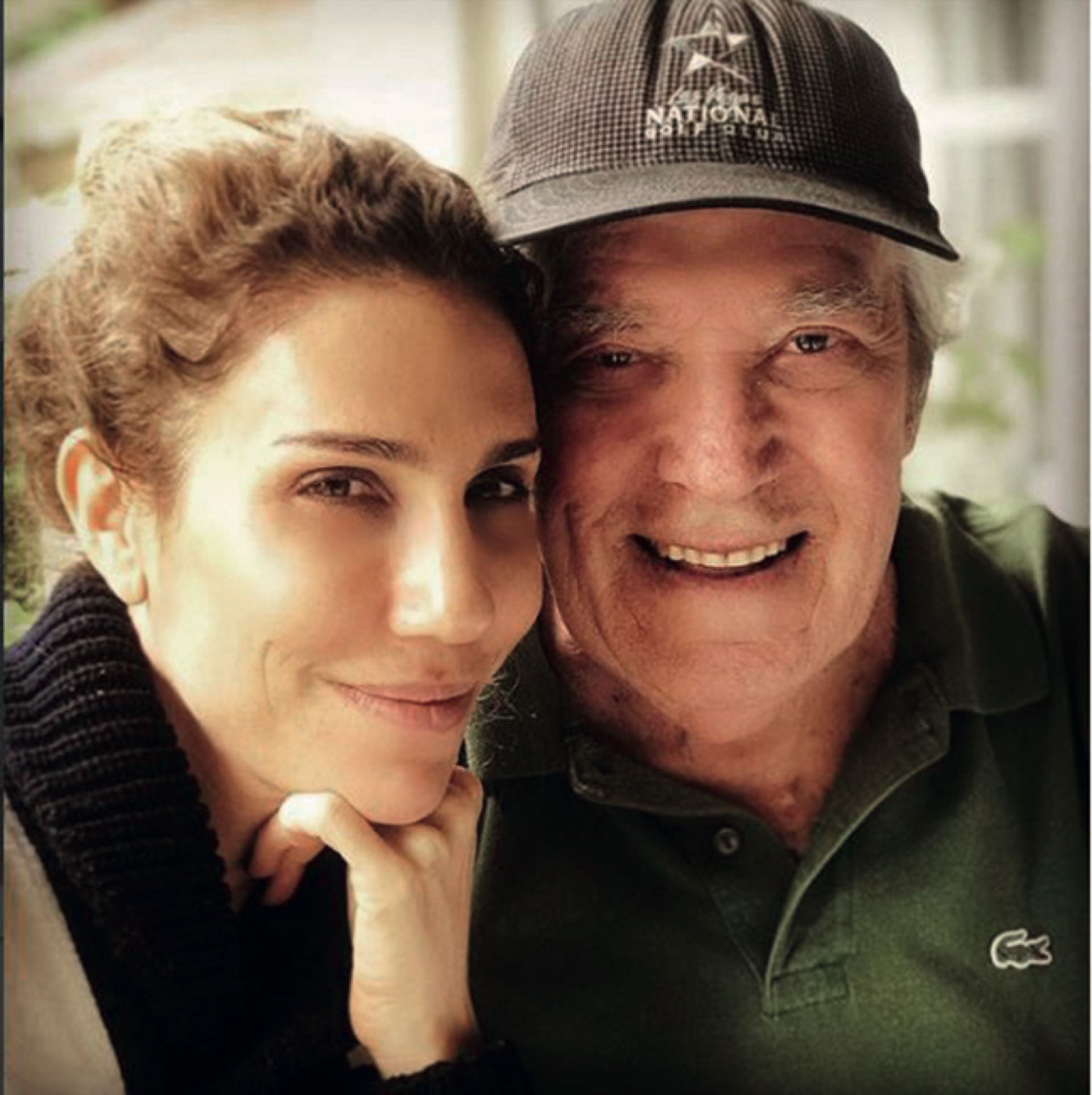Julieta con su papá, Chico Novarro.