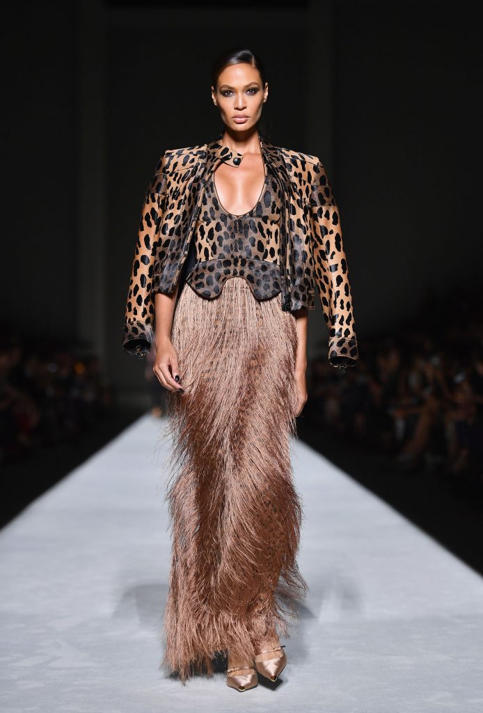 El animal print vuelve a la pasarela, se impone como tendencia (/ AFP PHOTO / Angela Weiss)