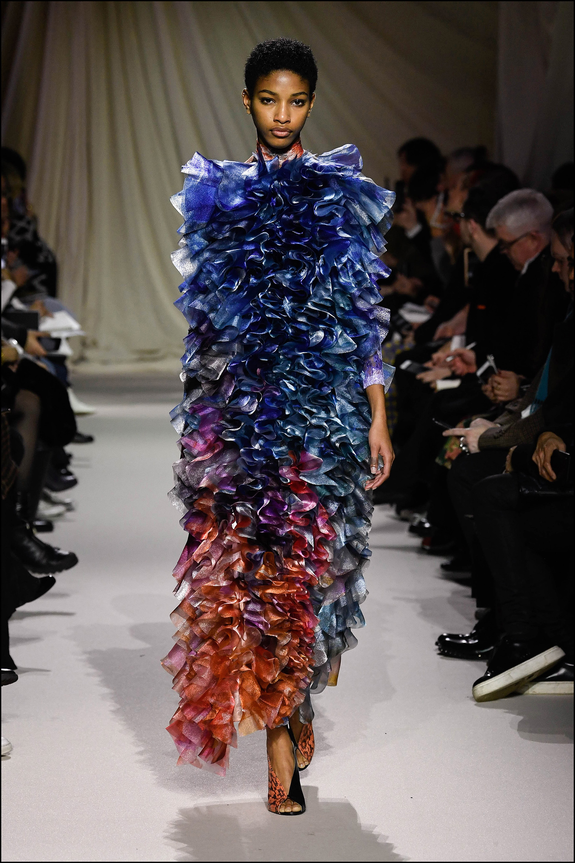 DÈfilÈ de mode prÍt-‡-porter automne-hiver 2019/2020 "Mary Katrantzou "lors de la London Fashion Week ‡ Londres le 16 FÈvrier 2019 (Semaine de la mode) Fashion week, London autumn-winter 2019/2020, Mary Katrantzou fashion show 16/02/2019