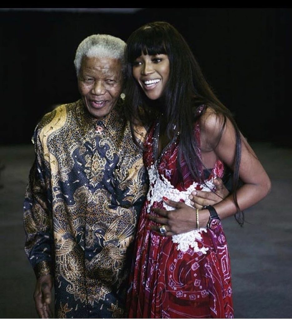 Naomi Campbell Nelson Mandela