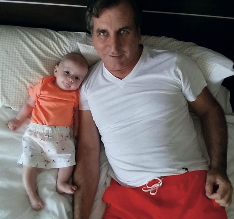 Felipe con pocos meses de vida.