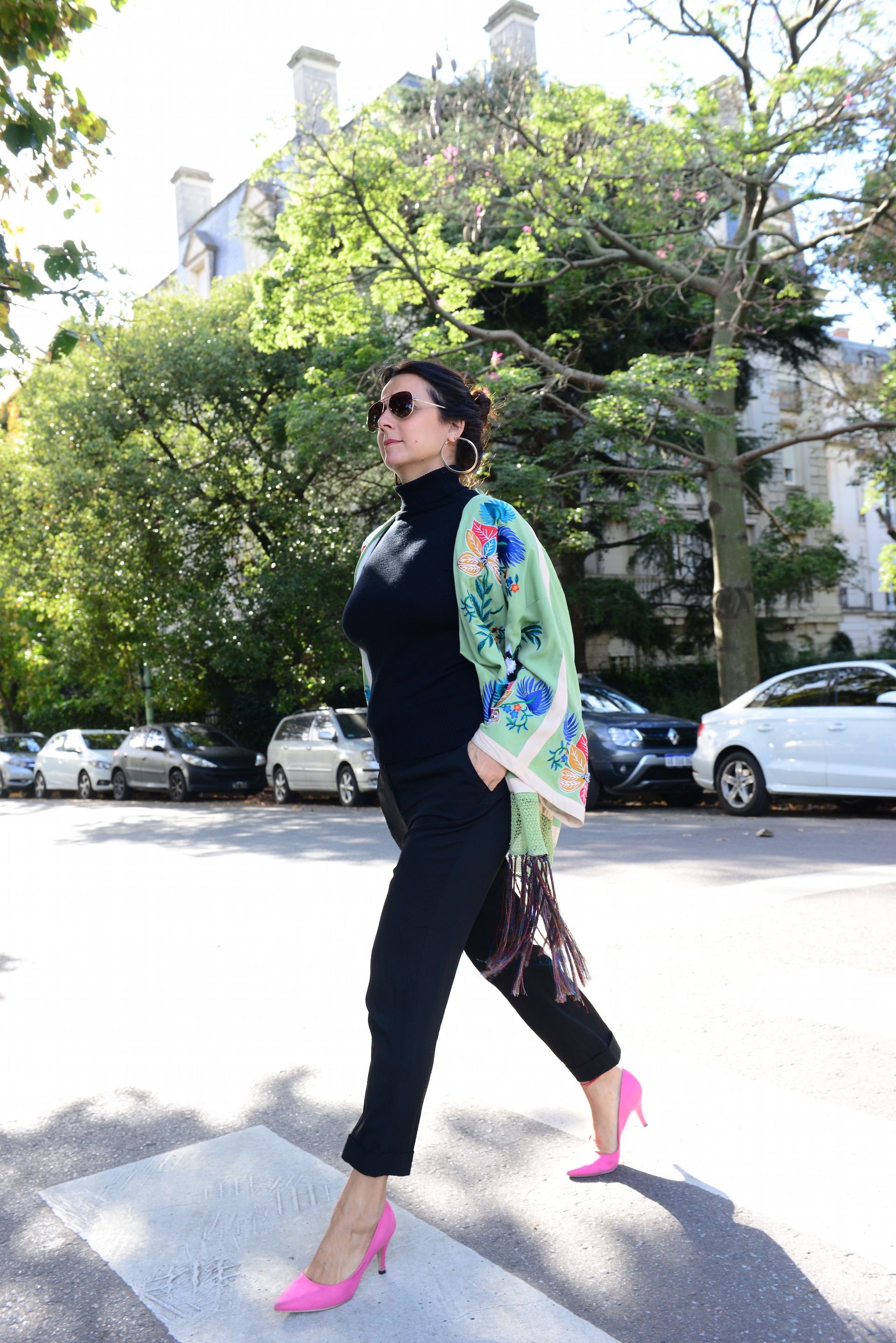 Marité Rizzo con kimono de Zara. Foto: A. Carra/Para Ti