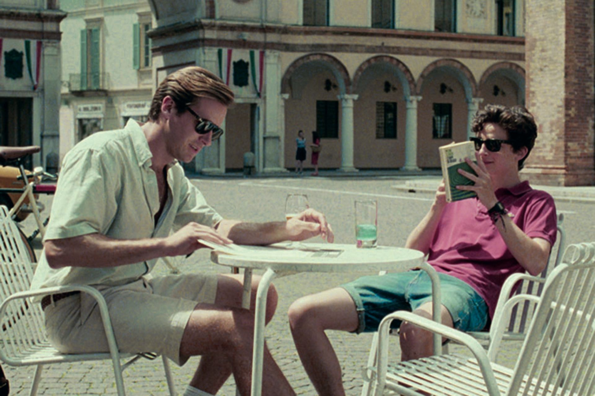 Junto al actor Armie Hammer en el film Llámame por tu nombre, que le valió su primera nominación al Oscar.