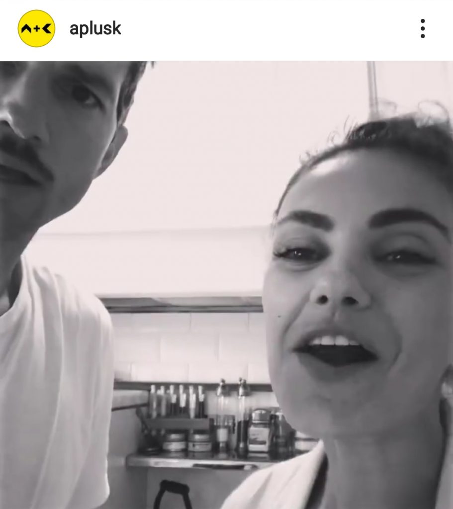 INSTAGRAM CANCION MILA KUNIS ASHTON KUTCHER PAREJA