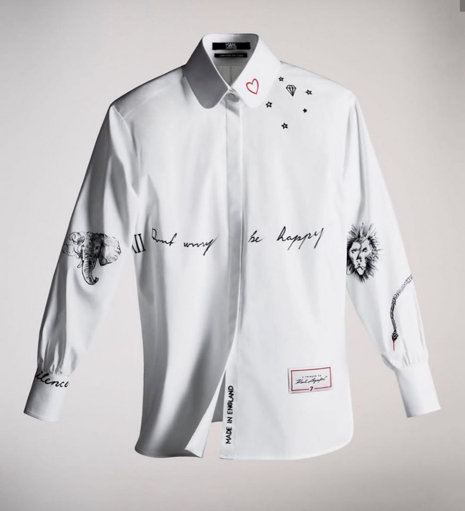 CAMISA BLANCA KARL LAGERFELD