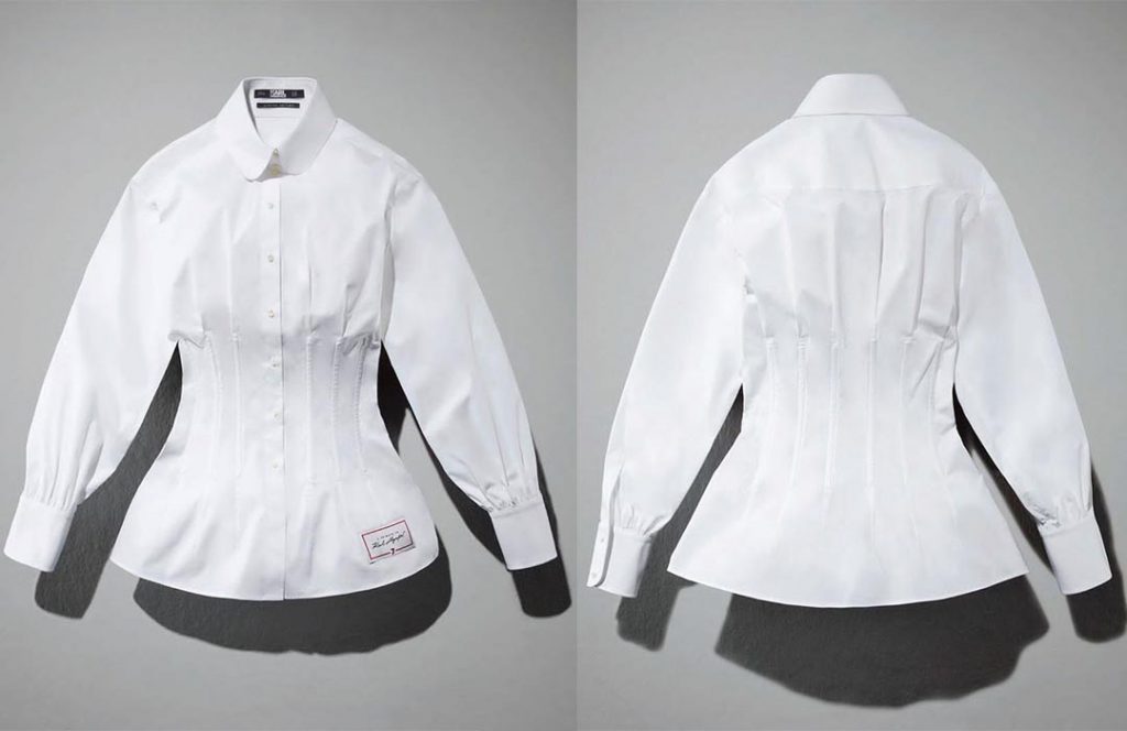 KARL LAGERFELD CAMISA BLANCA CARINE ROITFELD