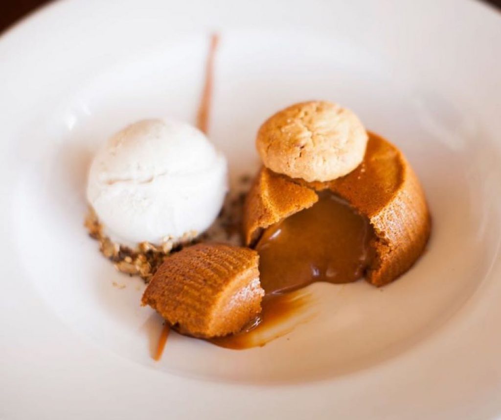 VOLCAN DE DULCE DE LECHE LA HUELLA