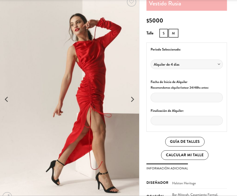 Pampita alquiló este vestido que usó en los premios Los Más Clickeados.