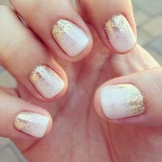 uñas con glitter