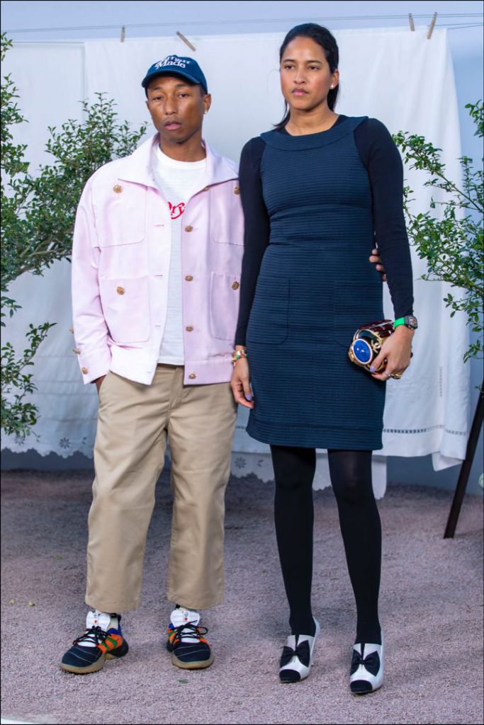 Pharrell Williams y su mujer Helen Lasichanh.