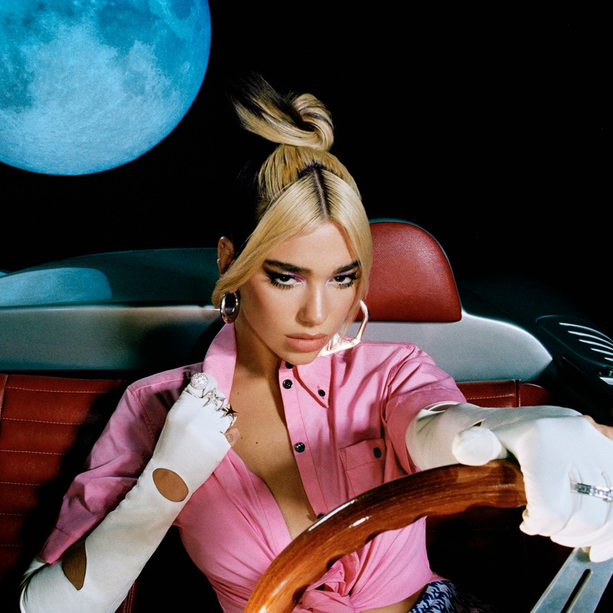 El arte de Future Nostalgia, el segundo álbum de Dua Lipa.