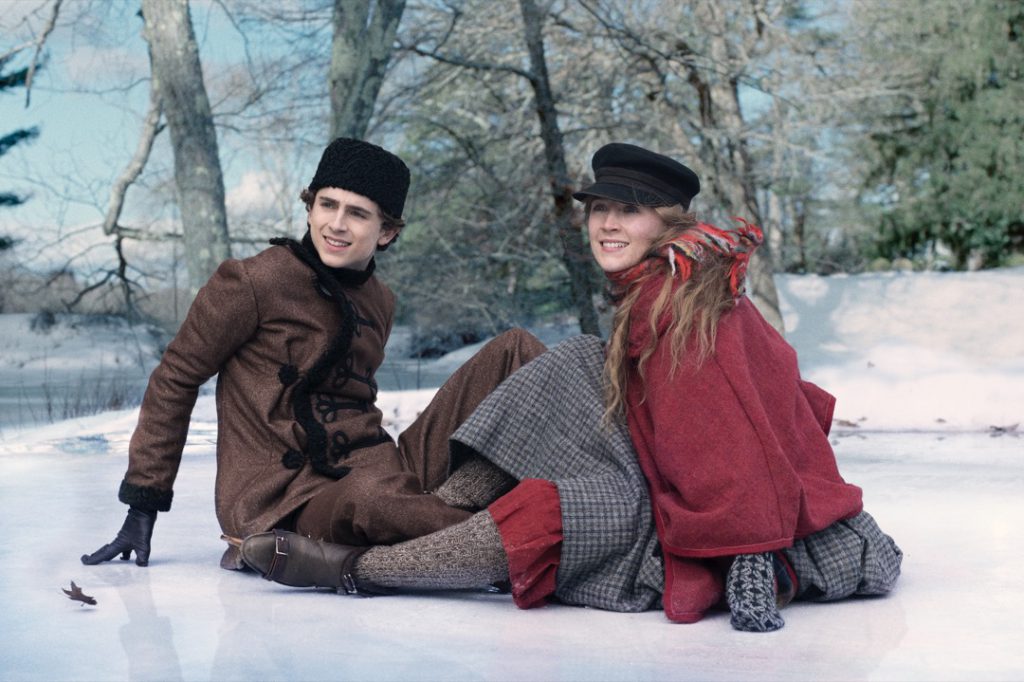 THIMOTHEE CHALAMET SAOIRSE RONAN MUJERCITAS CINE GRETA GERWIG