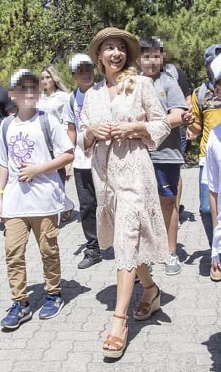 Fabiola Yáñez en Mar del Plata. Foto: Instagram.