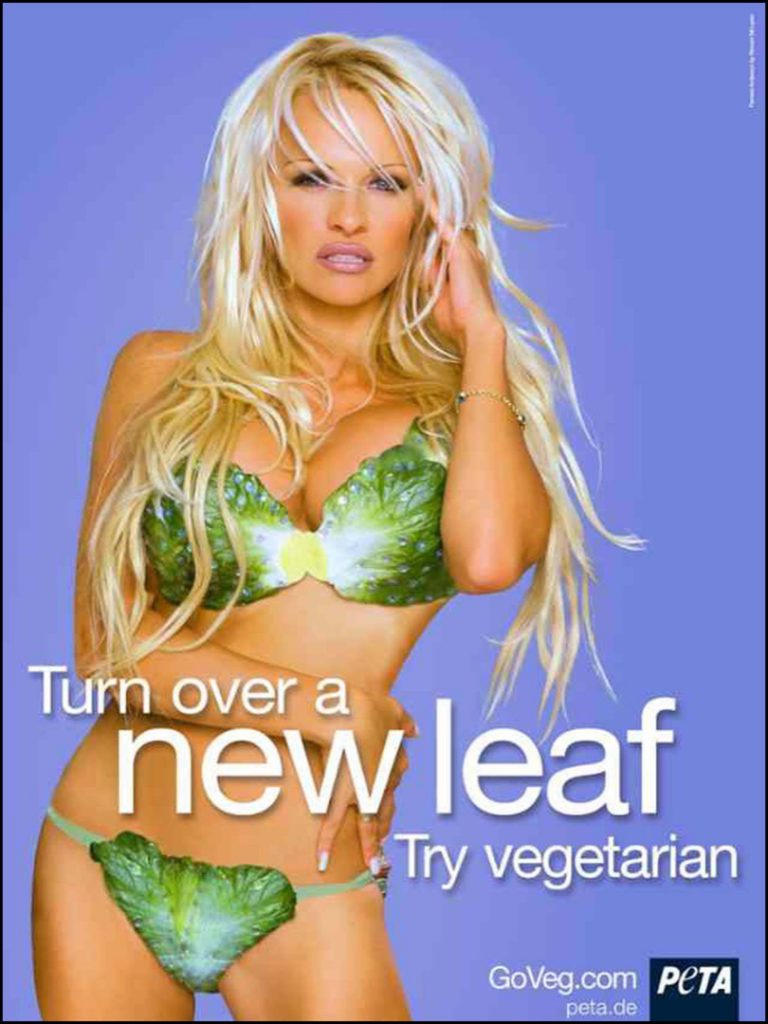 Pamela Anderson. Foto: Fotonoticias.PETA CAMPANIA