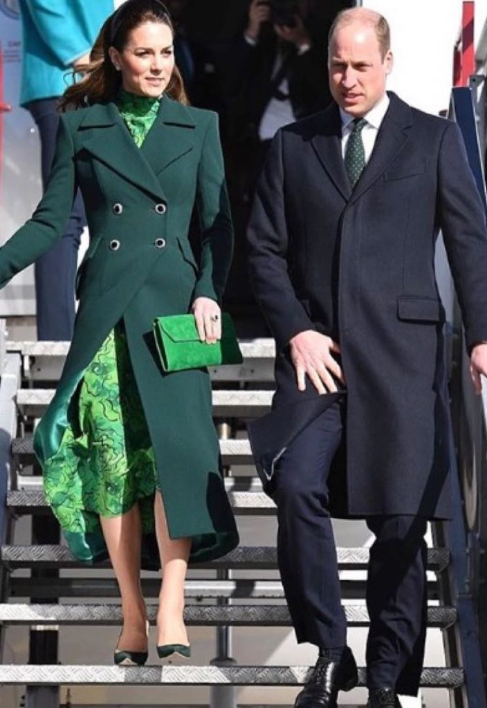 KATE DUQUESA CAMBRIDGE LOOK VERDE DUBLIN IRLANDA