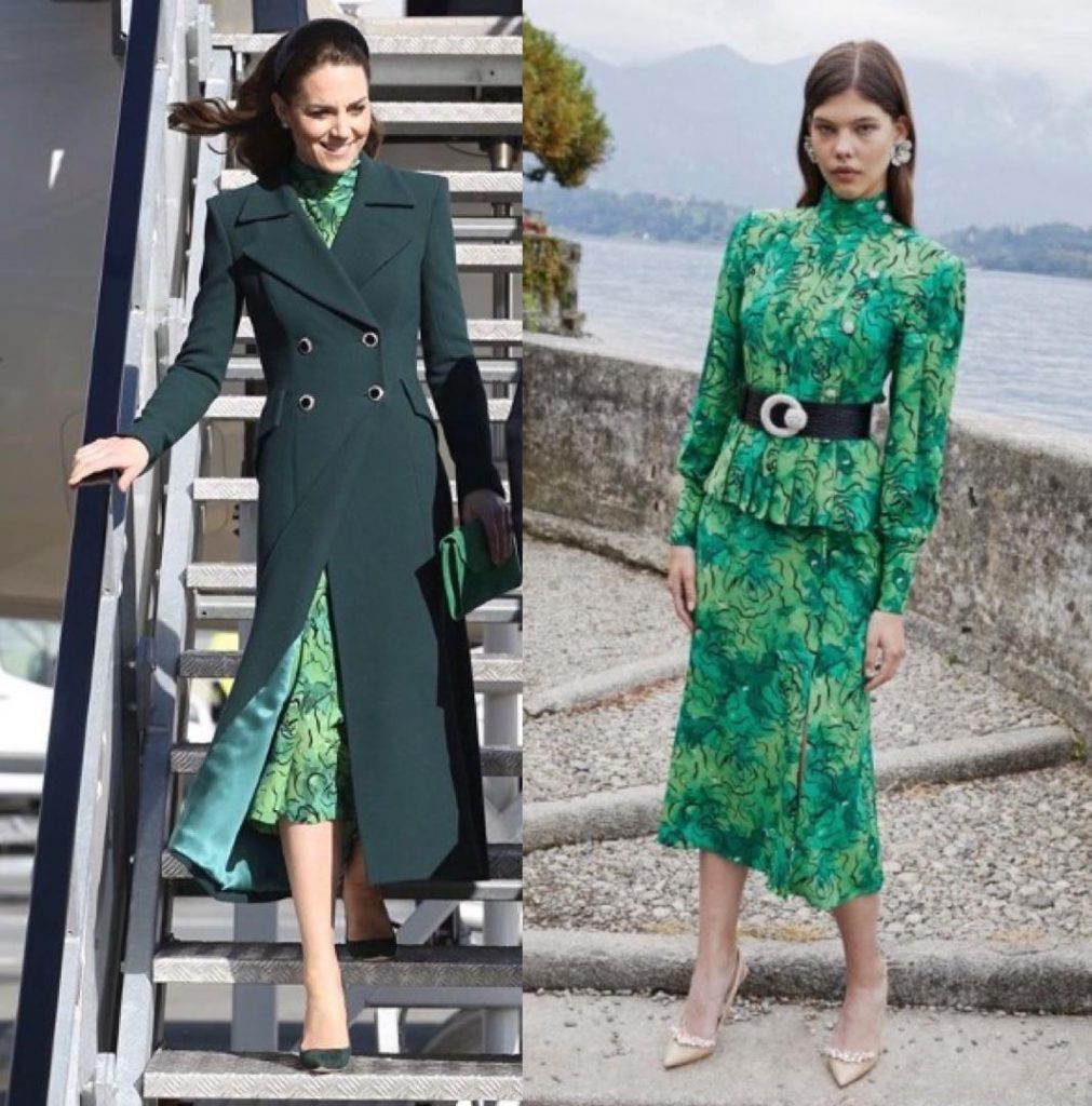 KATE DUQUESA CAMBRIDGE LOOK VERDE DUBLIN IRLANDA