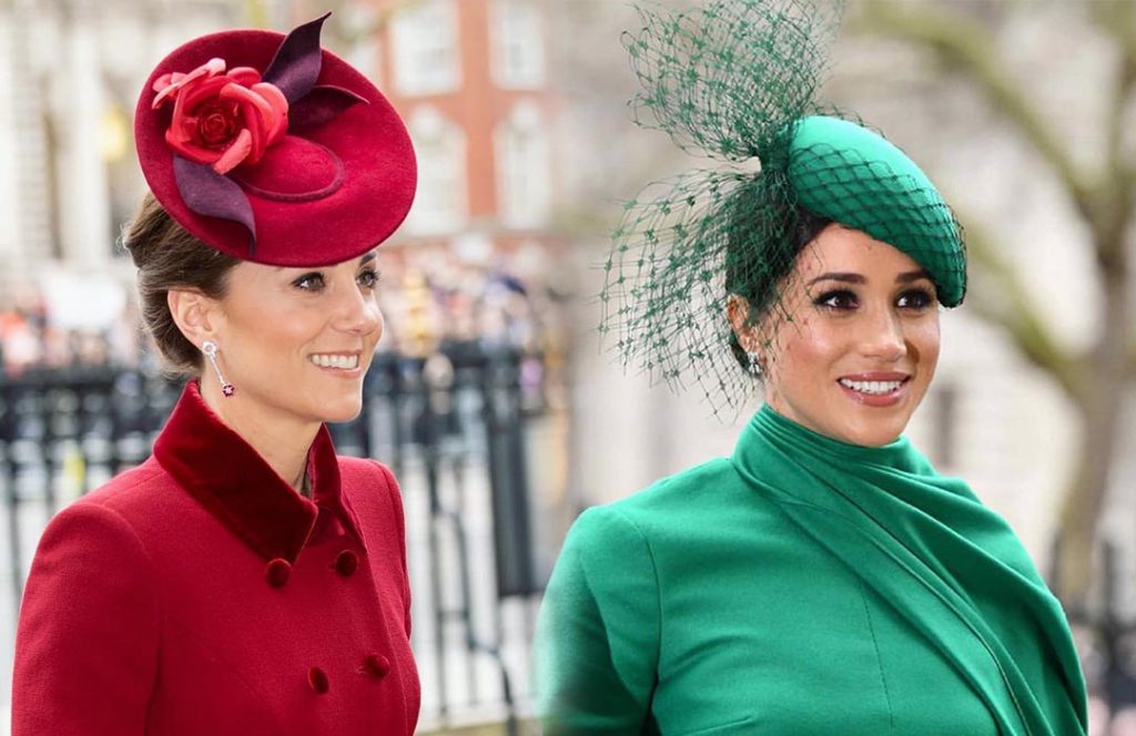 KATE MEGHAN DESPEDIDA LOOKS VERDE ROJO
