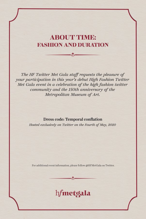 MET GALA VIRTUAL 2020