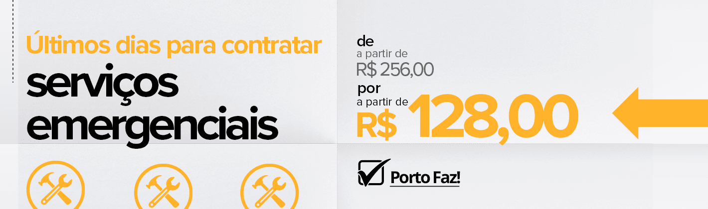 Serviços Emergenciais com 50% de desconto? A Porto Faz!