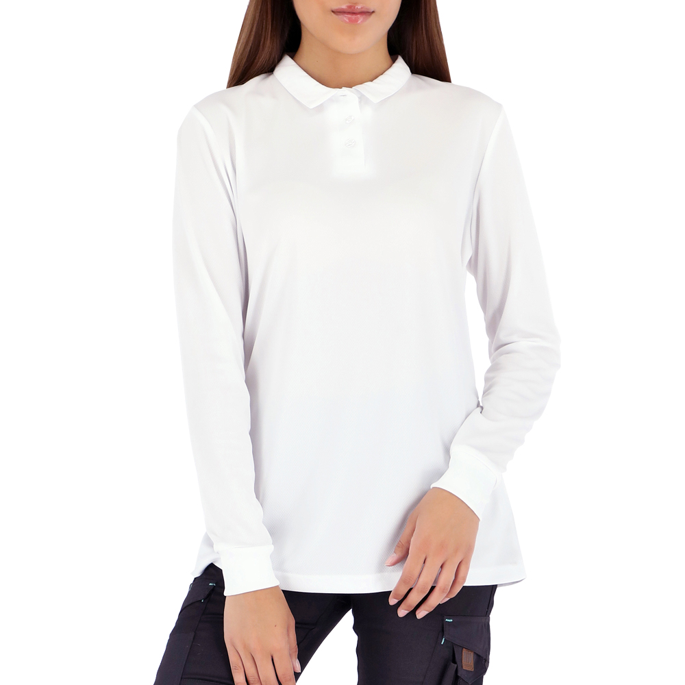 Polera blanca manga larga mujer Clearance