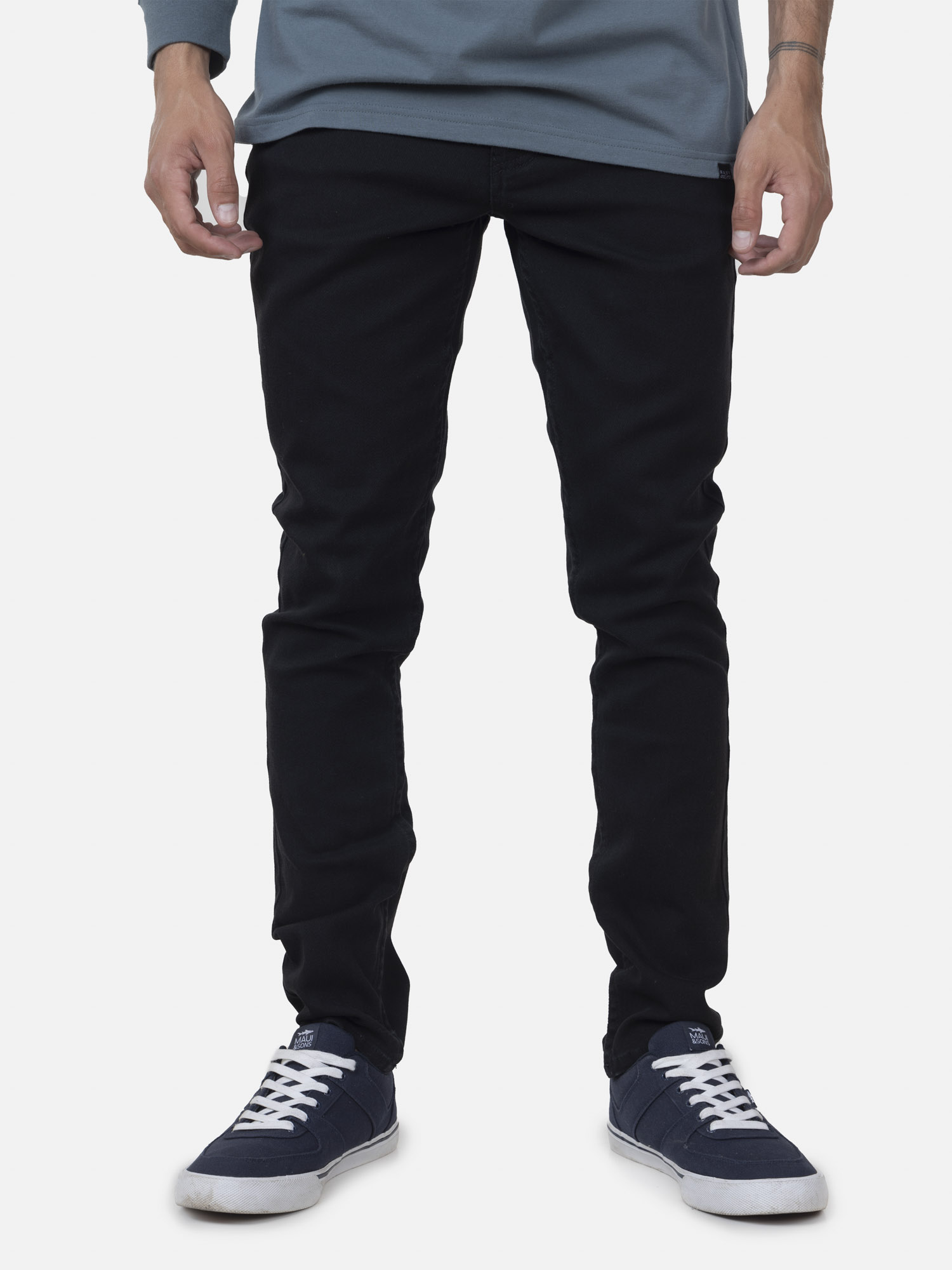 PANTALÓN CABALLERO GABARDINA SKINNY NEGRO | Tienda en línea | Blue Orange |  Crush Your Style | Ofertas Exclusivas
