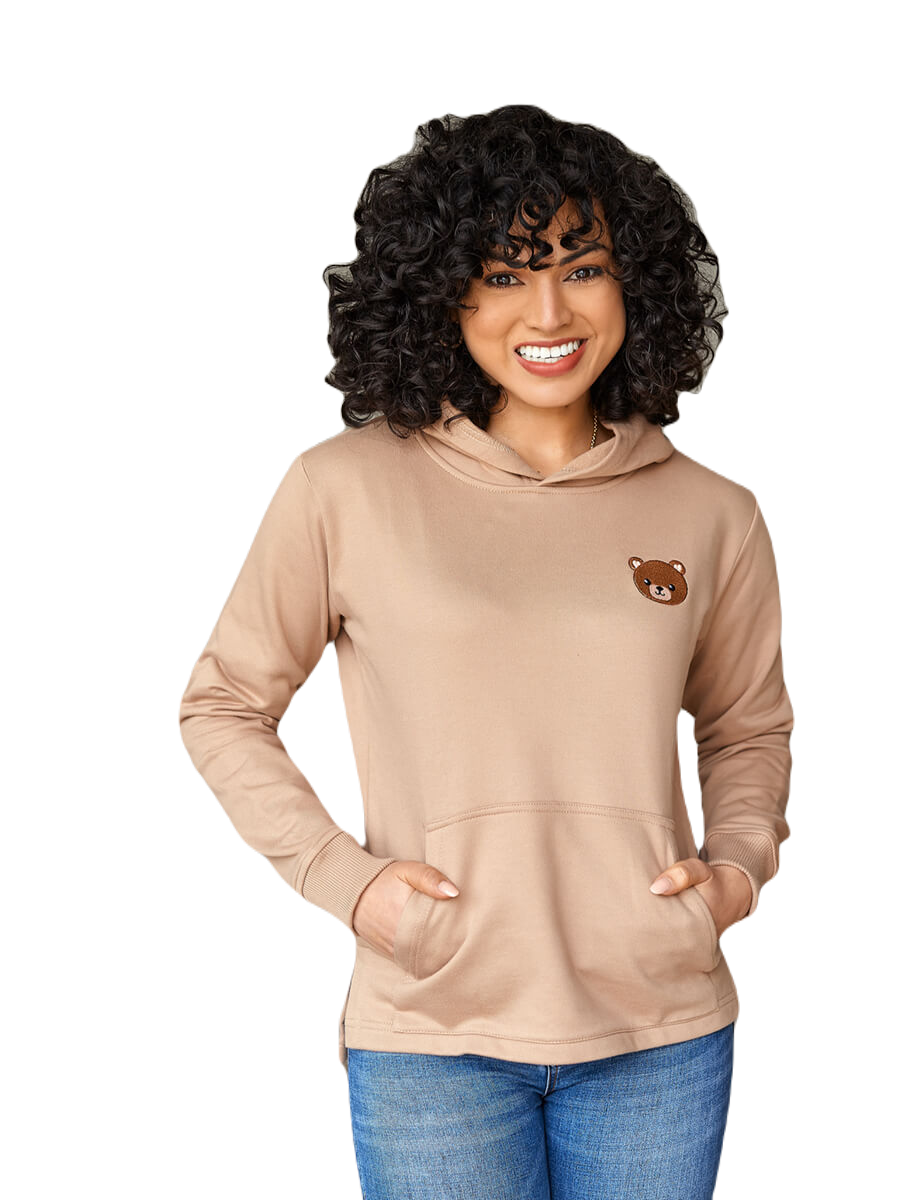 Ripley - POLERA CAPUCHA PB PACIFIC BERRY MUJER BEIGE