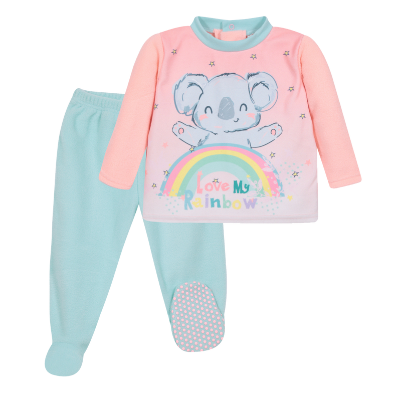 PIJAMA BEBÉ NIÑA POLAR RAINBOW CORAL H2O WEAR - 1