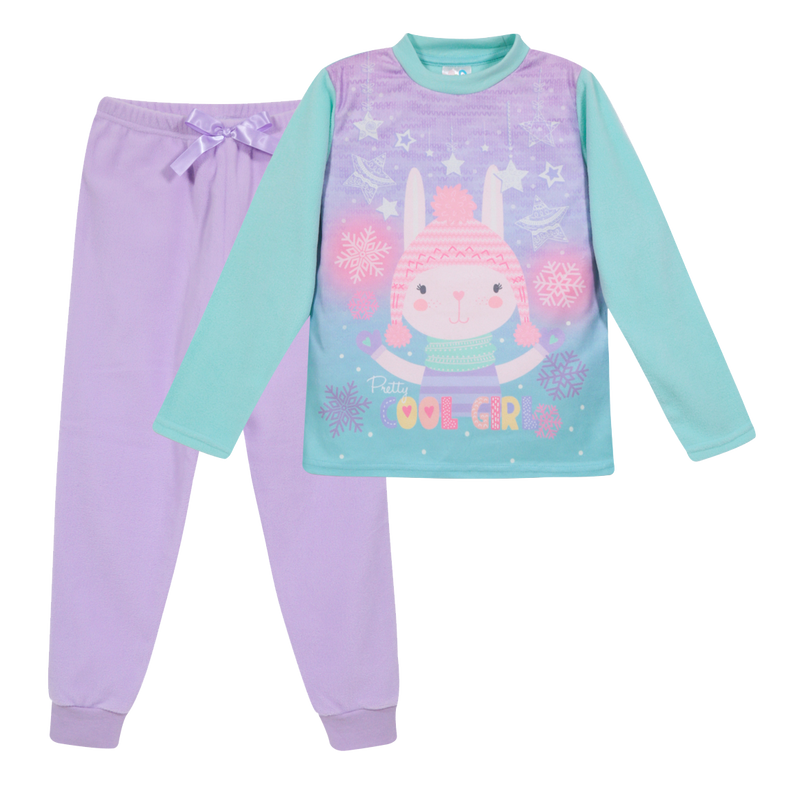 PIJAMA NIÑA POLAR COOL GIRL LILA H2O WEAR - 1