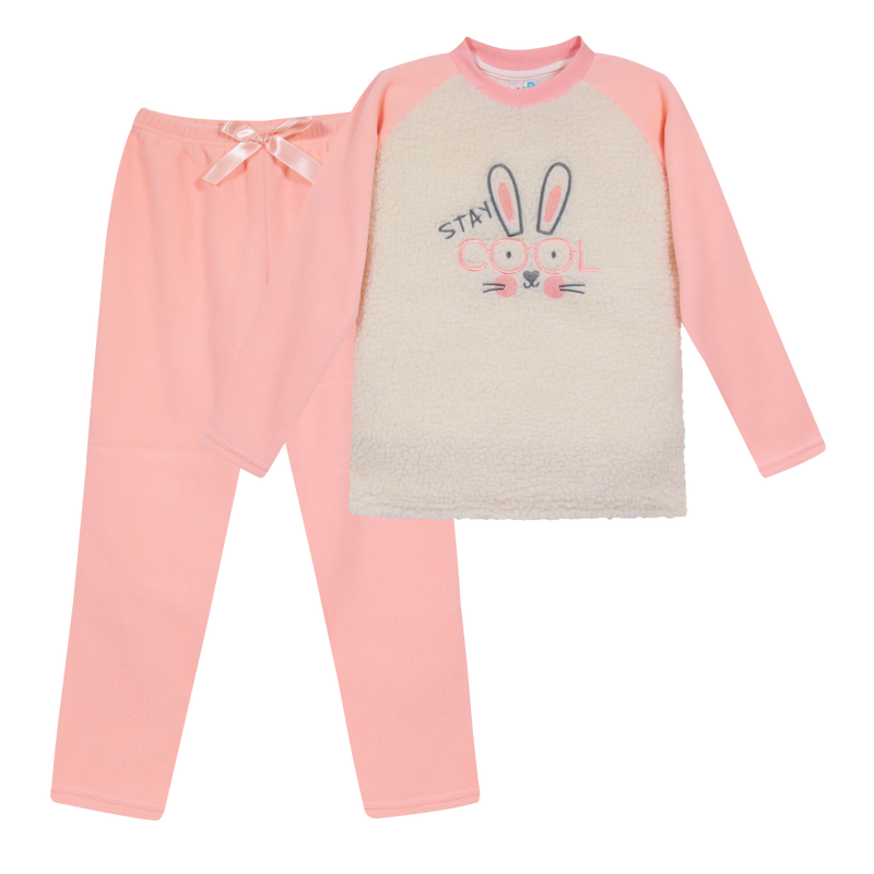 PIJAMA NIÑA SHERPA POLAR H2O WEAR CORAL - 1