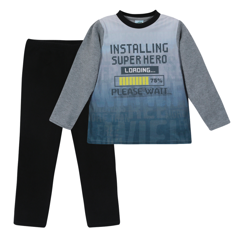 PIJAMA NIÑO POLAR H2O WEAR GRIS - 1