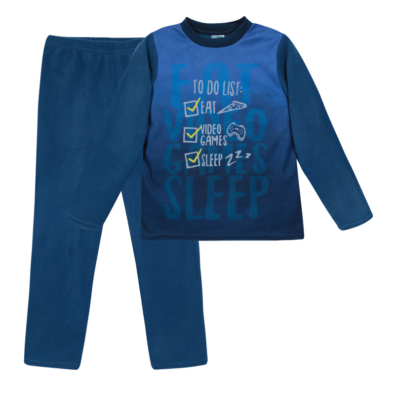 PIJAMA NIÑO POLAR  H2O WEAR AZUL - 1