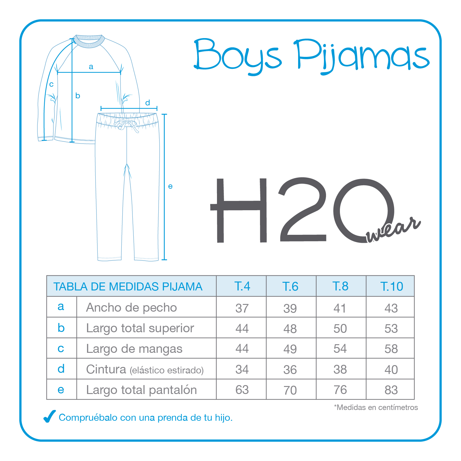 PIJAMA NIÑO POLAR  H2O WEAR AZUL - 3