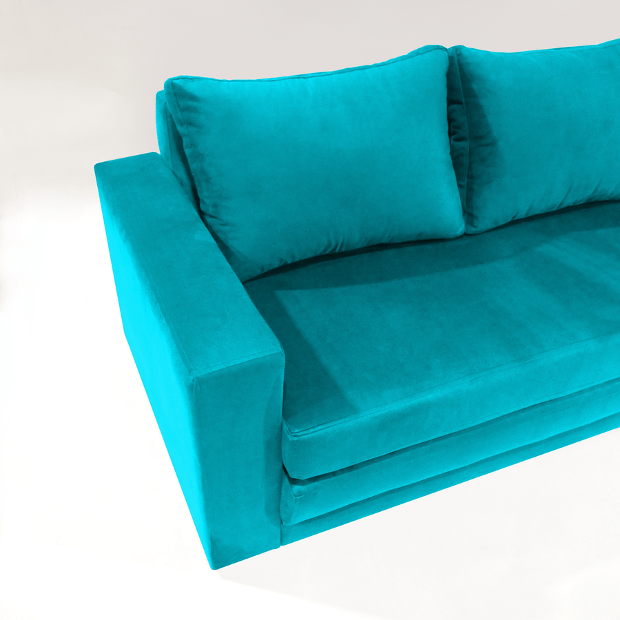 Ripley SOFÁ CAMA DREAMS 2 PLAZAS TOKIO TURQUESA