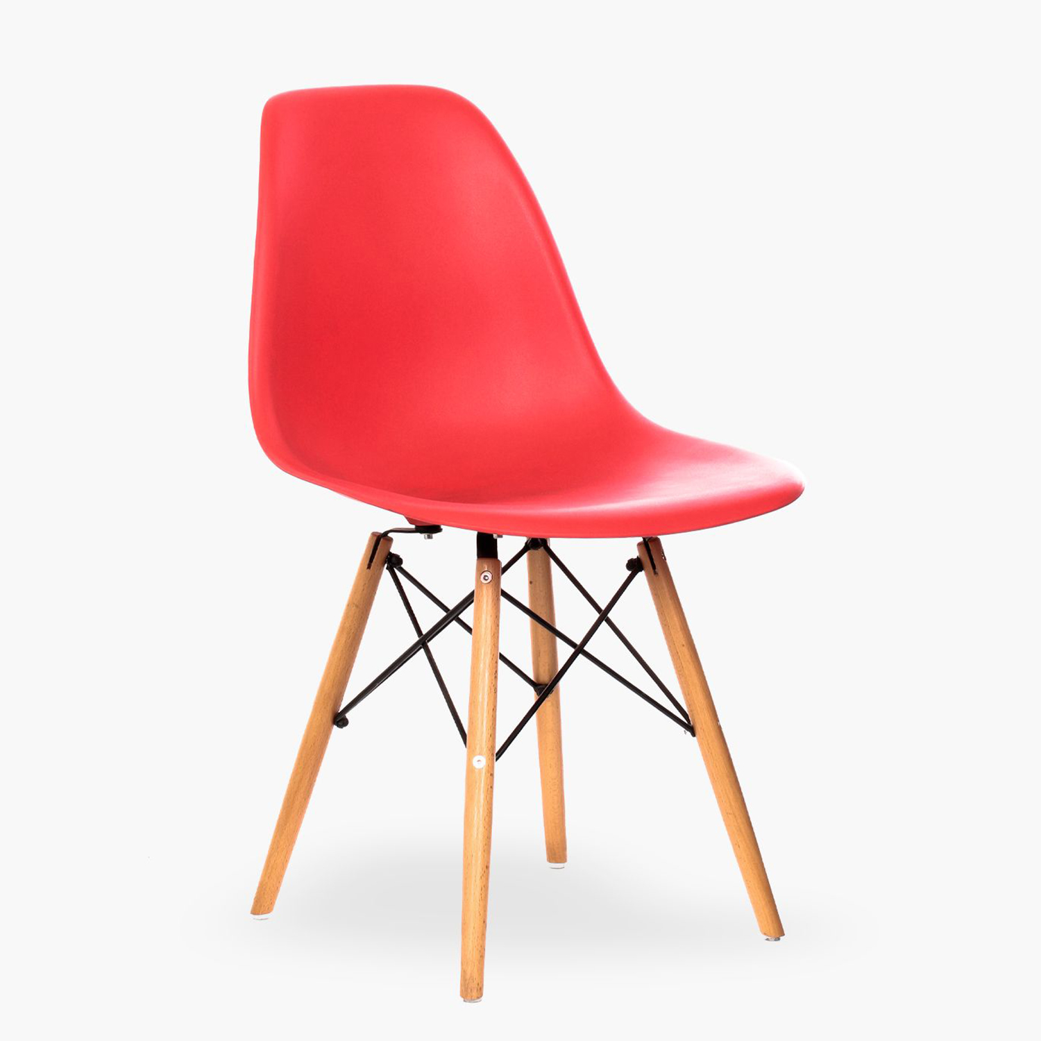 SILLAS TODO Y MÁS EAMES PARIS 1 CUERPO ROJO SET 4 COMEDOR - 3