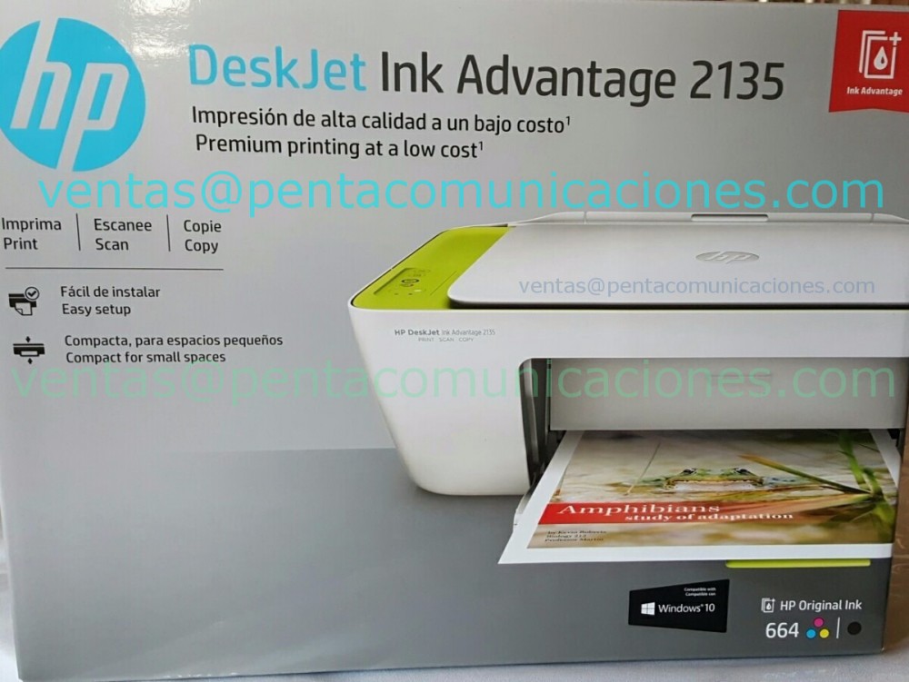 IMPRESORA MULTIFUNCIONAL HP DESKJET 2135 IMPRESORA/COPIADORA/SCANNER en  Asunción, Paraguay - ABC Market