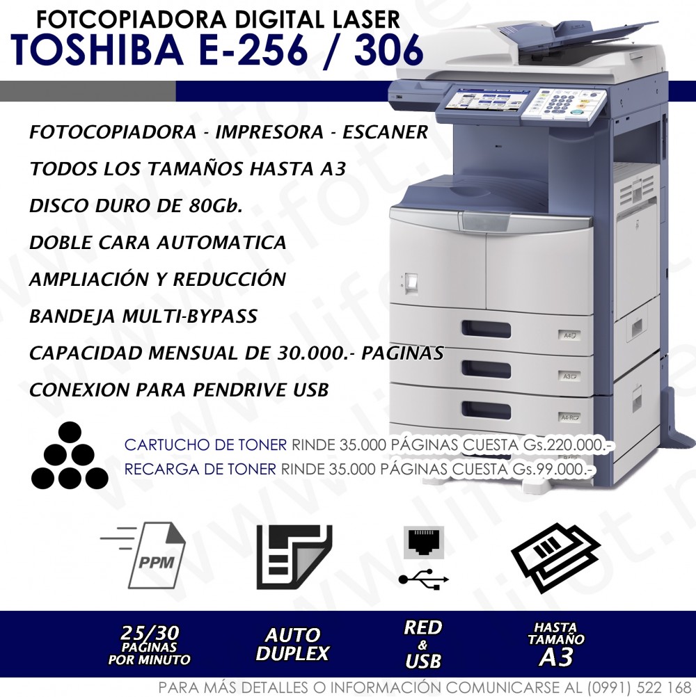 FOTOCOPIADORA DIGITAL TOSHIBA E-STUDIO SERIES en Asunción, Paraguay - ABC  Market
