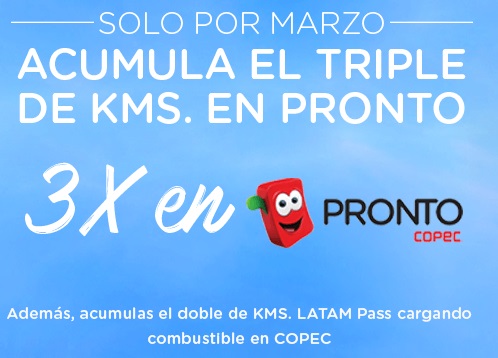 Acumula el triple de kms LATAM Pass Acumula el triple de kms LATAM Pass
