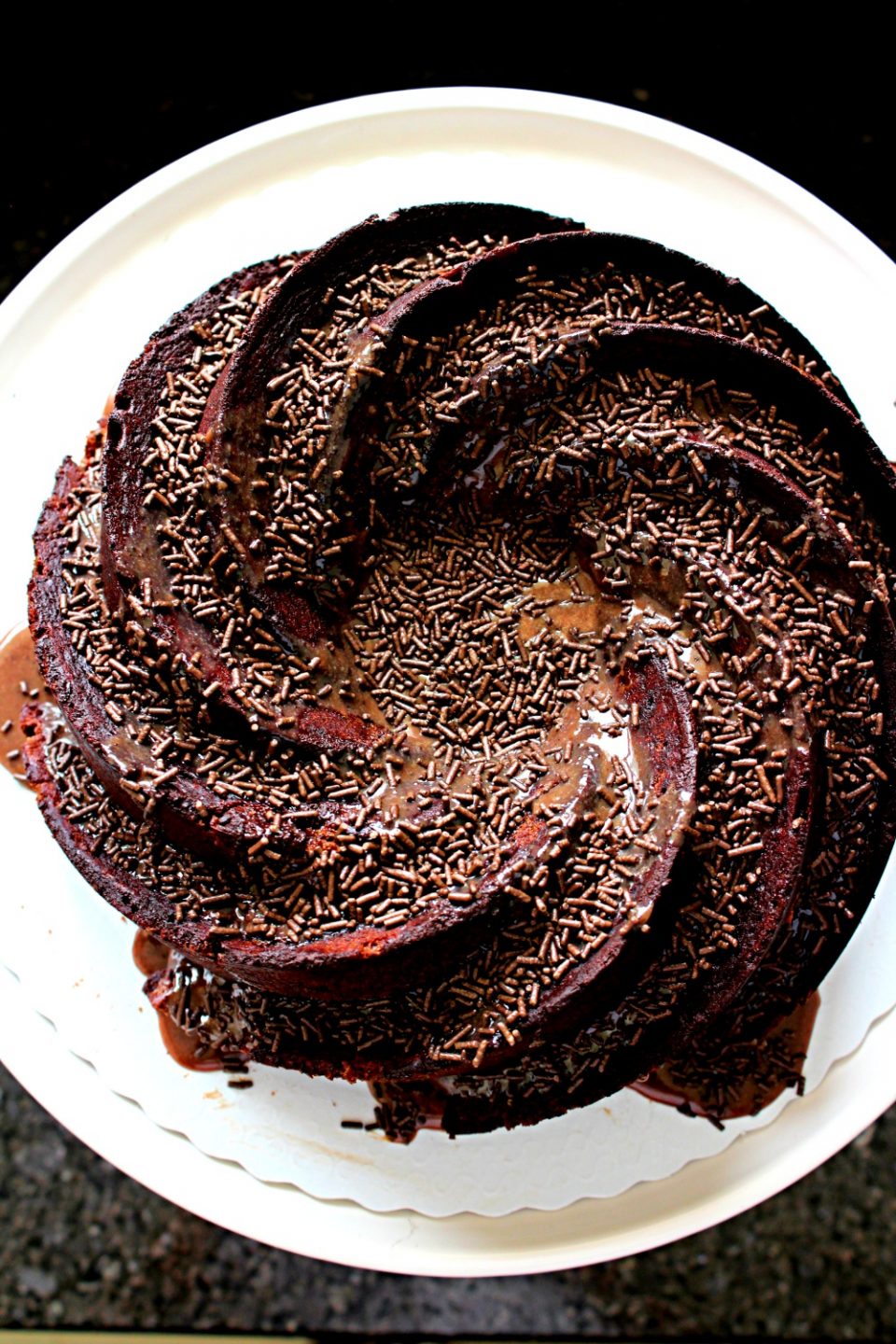 Receita de Bolo de chocolate e Brigadeiro