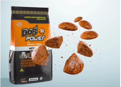 Dog Power Frango e Arroz P/cães Sênior7+ Rç Pq e Medias