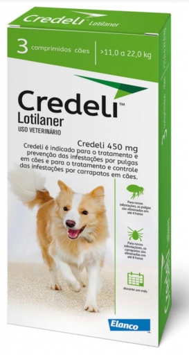 Credeli Para Cães  11,0 A 22,0KG - 450Mg